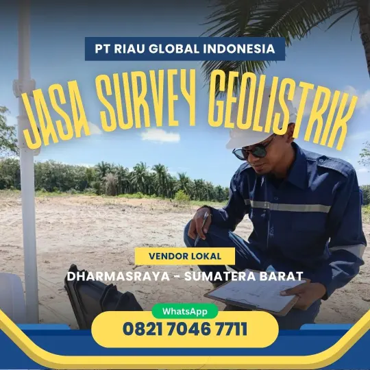 Jasa Survey Geolistrik di Dharmasraya Sumatera Barat - 082170467711